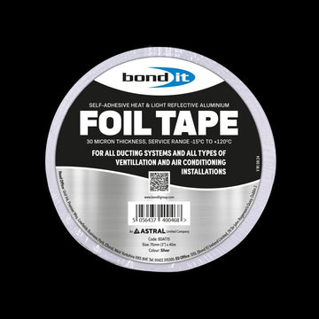 Foil Tape 75mm x 45m Self-Adhesive Aluminium Tape