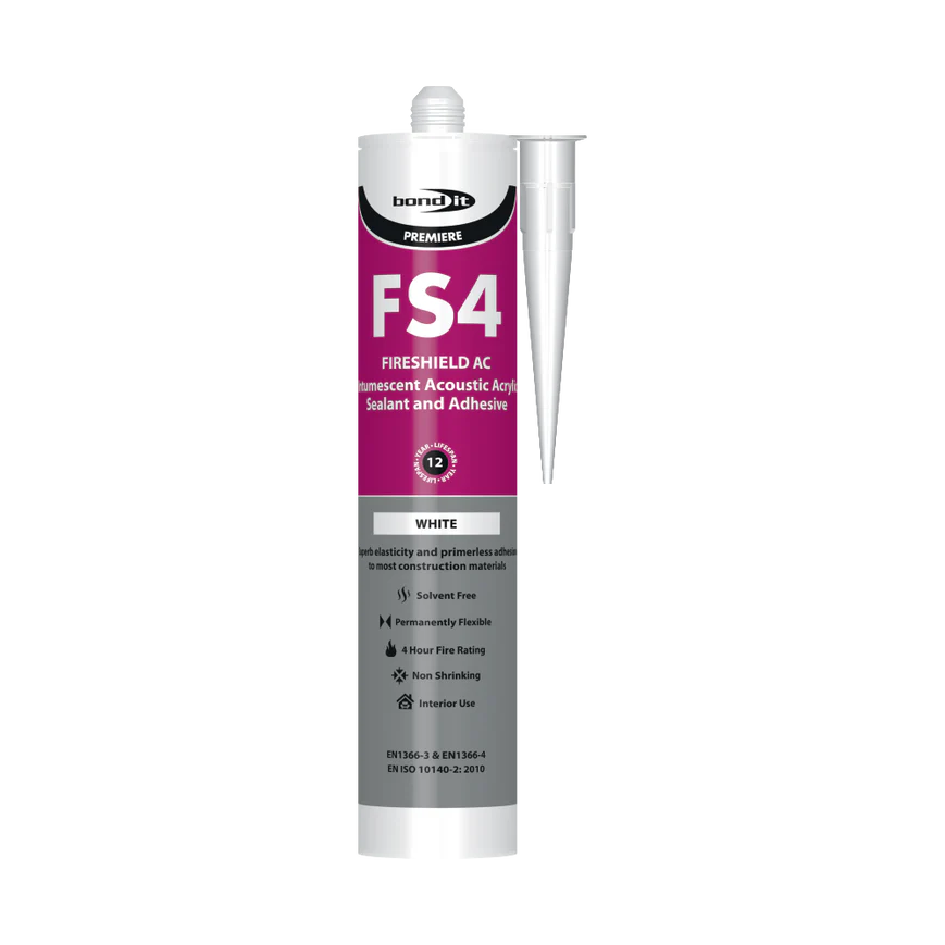 Tube of Acoustic Sealant on a white background