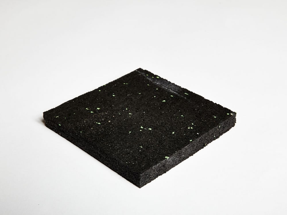 Hush Mat 12 acoustic rubber floor mat, 1250 x 1000 x 12mm, shown as a full sheet on a white background