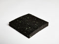 Hush Mat 15 15mm acoustic rubber sample showing green rubber granules