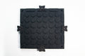 Full shot showing reverse side to TerraFit Duo gym tile, with connecting clips inserted along the perimeter