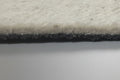 Close-up of a wool and rubber blend acoustic underlay