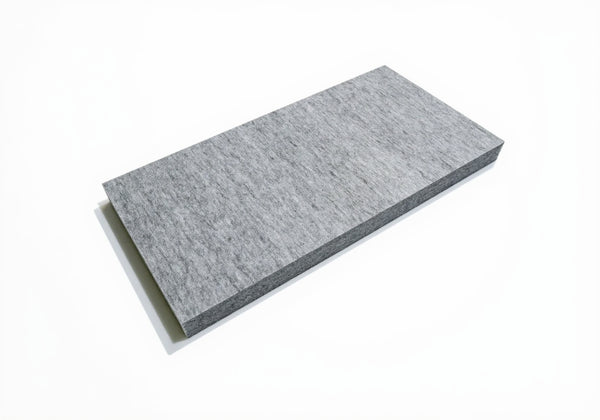 A gray absorption panel, with a textured surface.