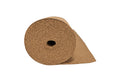 Roll of cork material on a white background