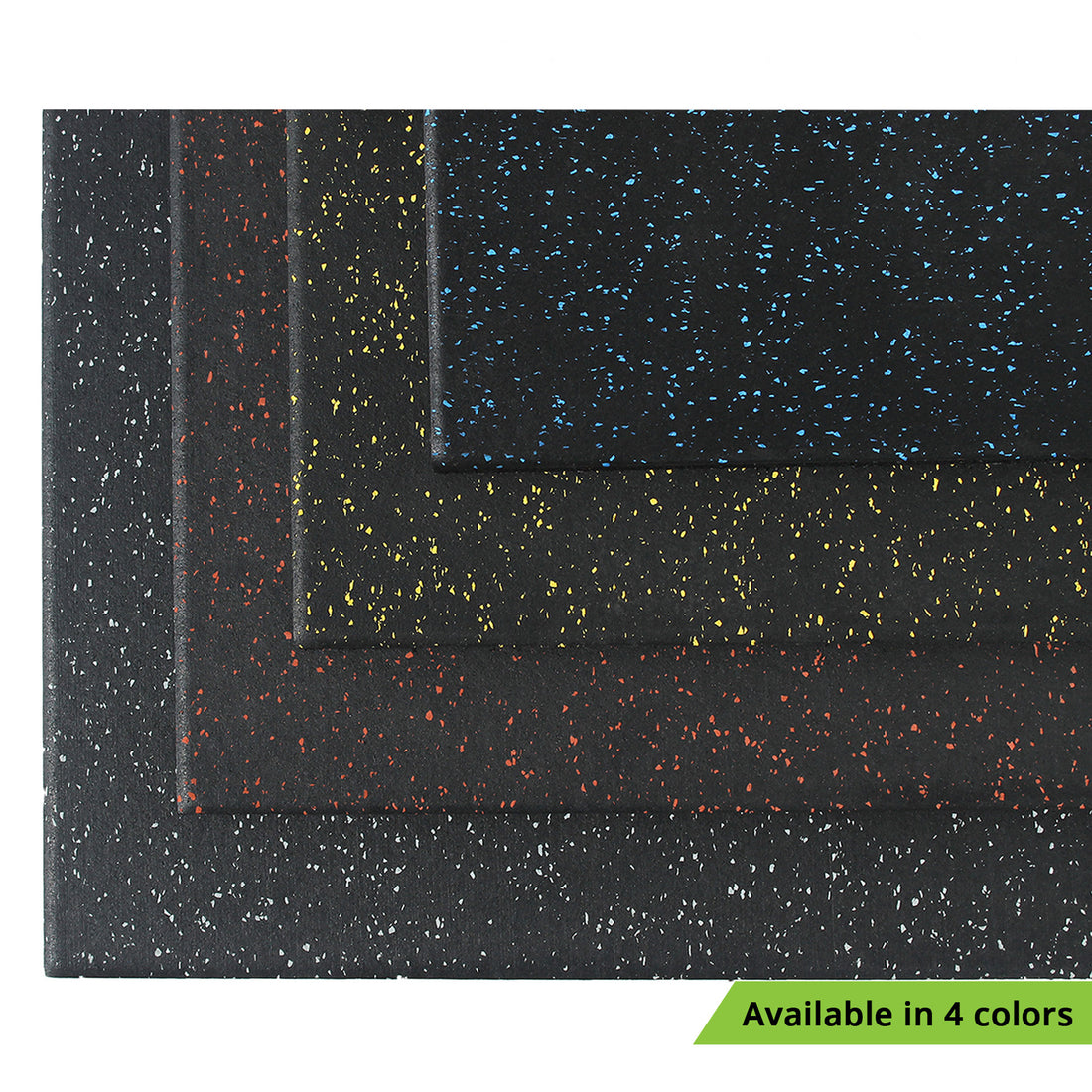 TerraFit Duo interlocking 1m grey gym flooring tile with EPDM flecks