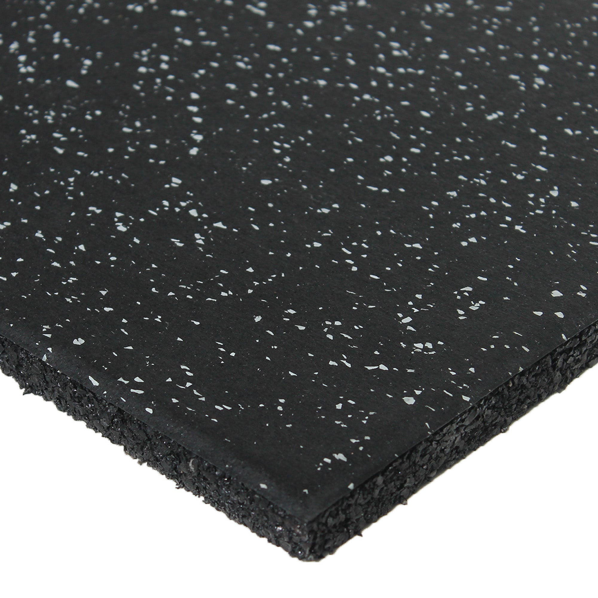 TerraFit Duo interlocking 1m grey gym flooring tile with EPDM flecks