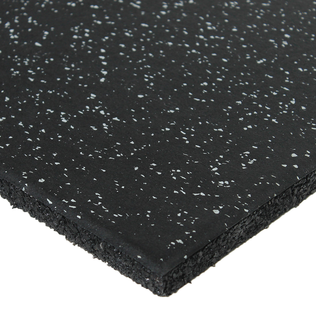 TerraFit Duo interlocking 1m grey gym flooring tile with EPDM flecks