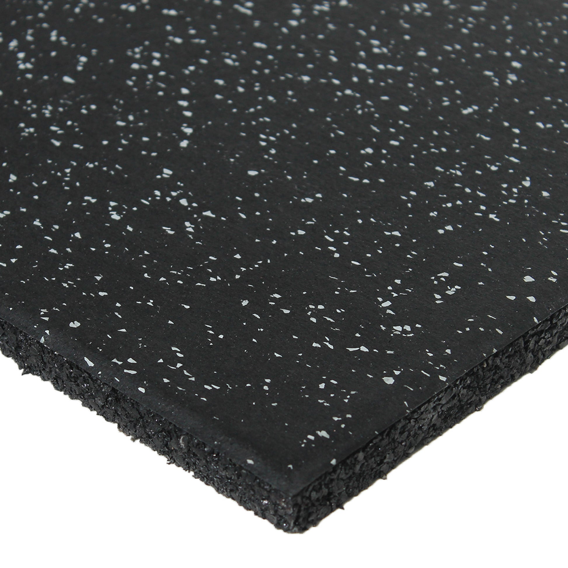 TerraFit Duo interlocking 1m grey gym flooring tile with EPDM flecks