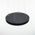 Black Pure-Kustik Circular Absorption Panel Suspended White Background