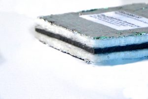 Sound bar acoustic cavity wall insulation